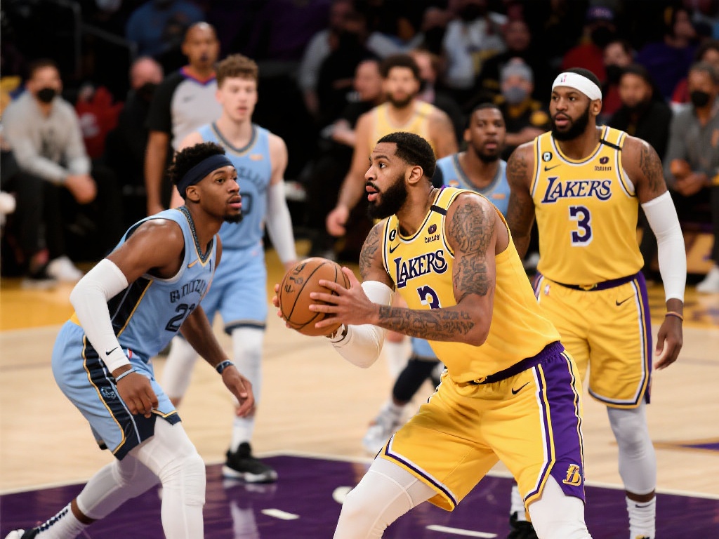 洛杉矶湖人客场力克灰熊豪取关键胜利